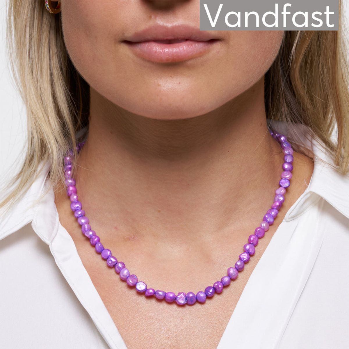 ANNEBRAUNER Pearl Purple Necklace