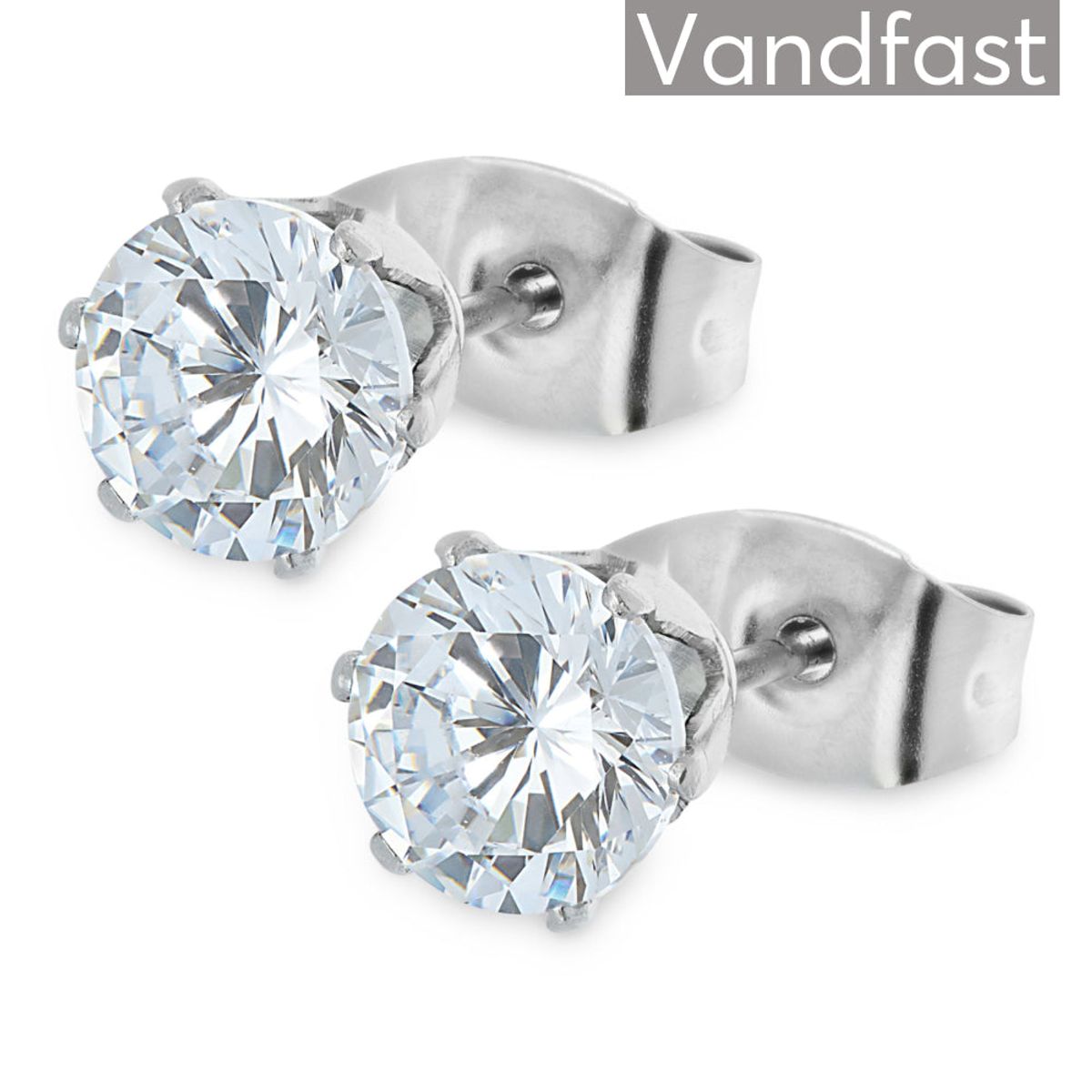 ANNEBRAUNER Princess 6mm Earrings Clear