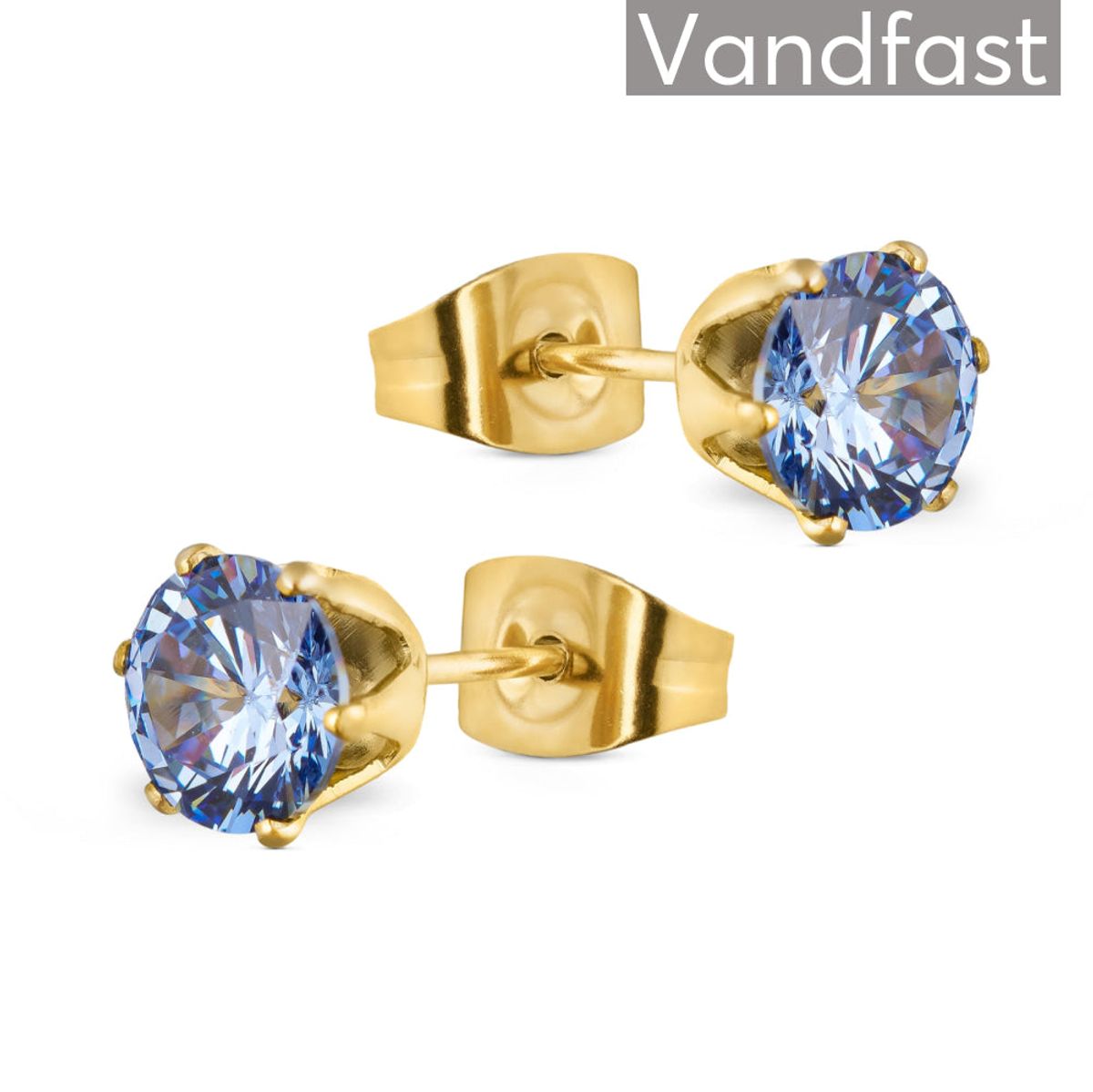 ANNEBRAUNER Princess 6mm Earrings L-Sapphire