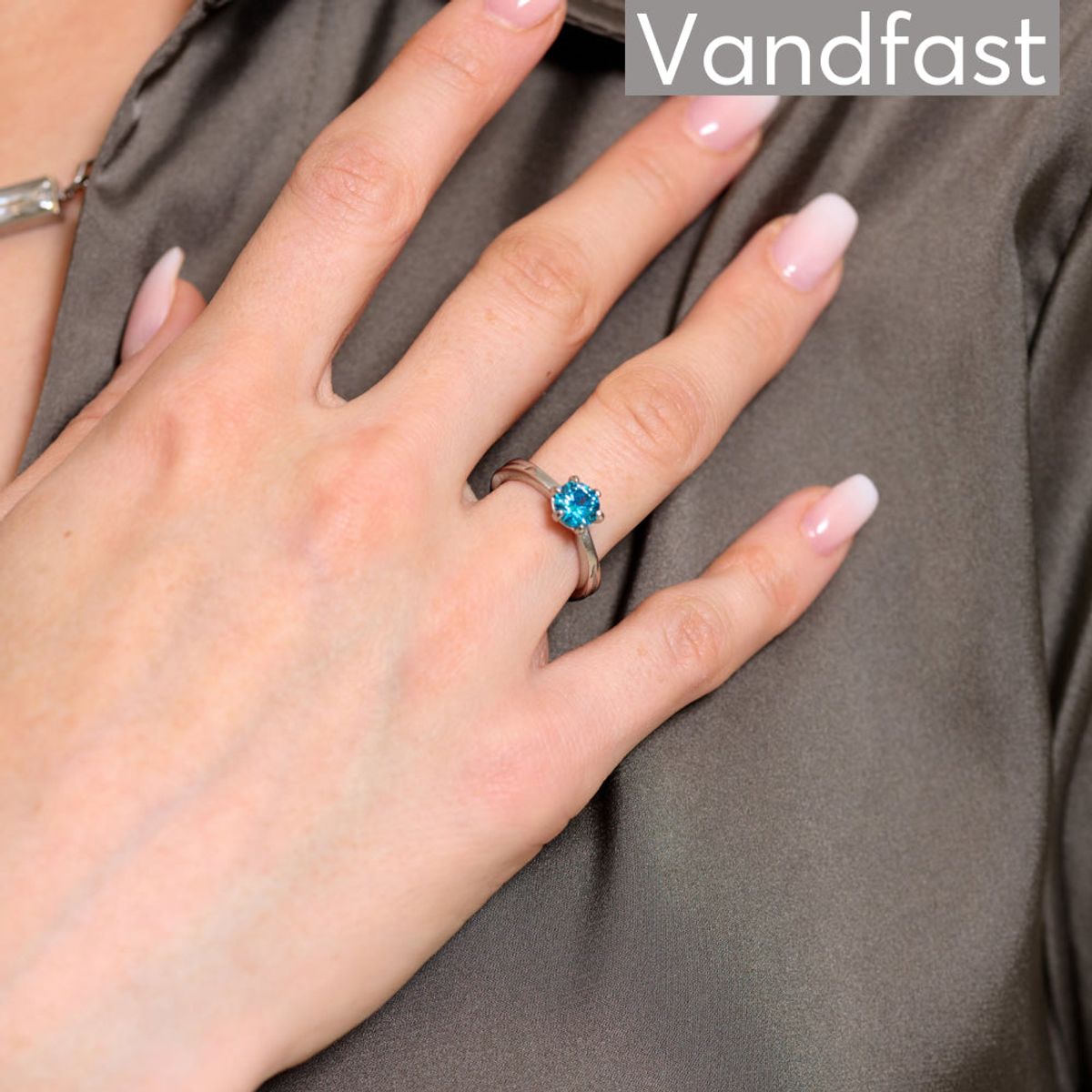 ANNEBRAUNER Princess Ring Aqua Blue - 48