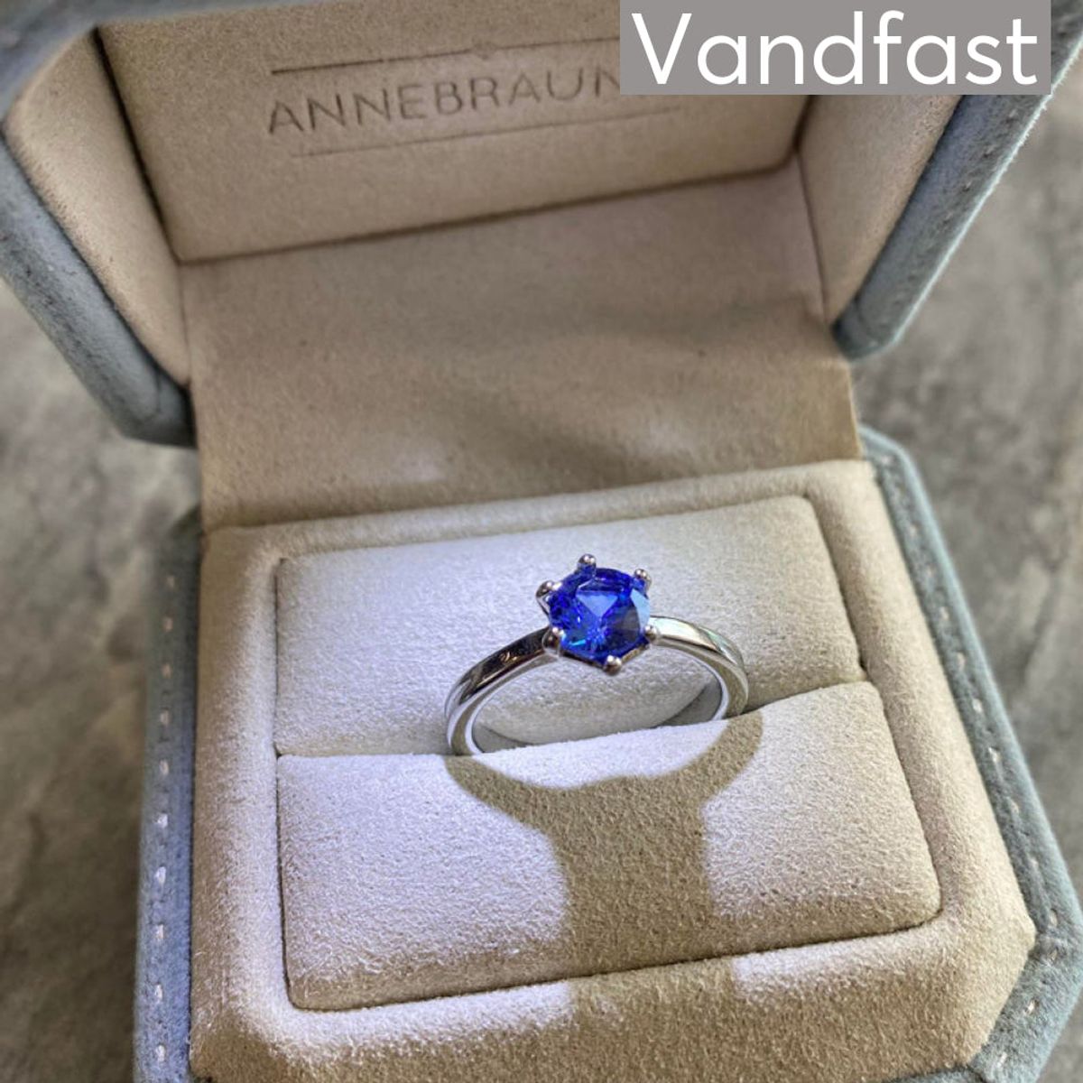 ANNEBRAUNER Princess Ring Sapphire Blue - 46