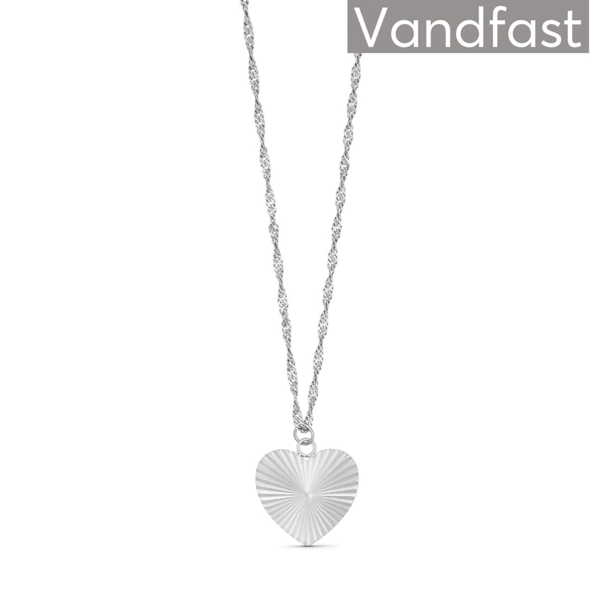 ANNEBRAUNER Sun Texture Heart Necklace