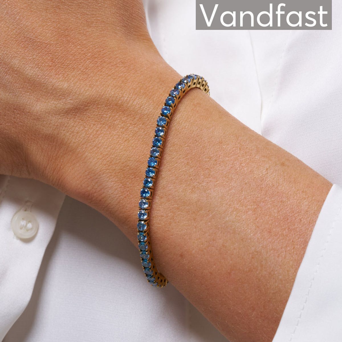 ANNEBRAUNER Tennis Petite Bracelet L-Sapphire - 16 CM