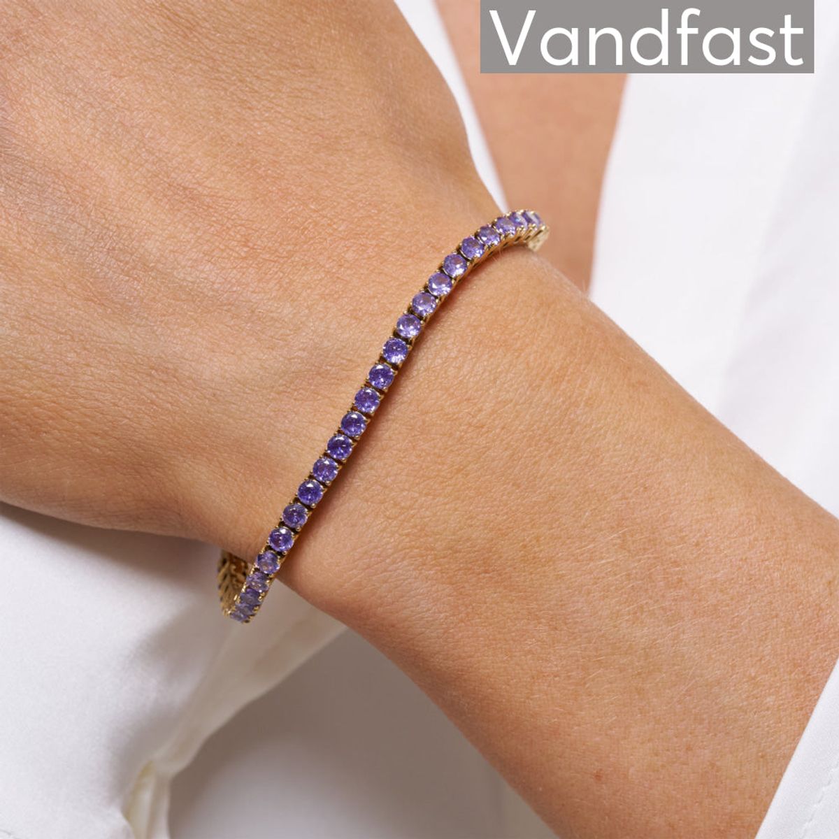 ANNEBRAUNER Tennis Petite Bracelet Violet - 16 CM