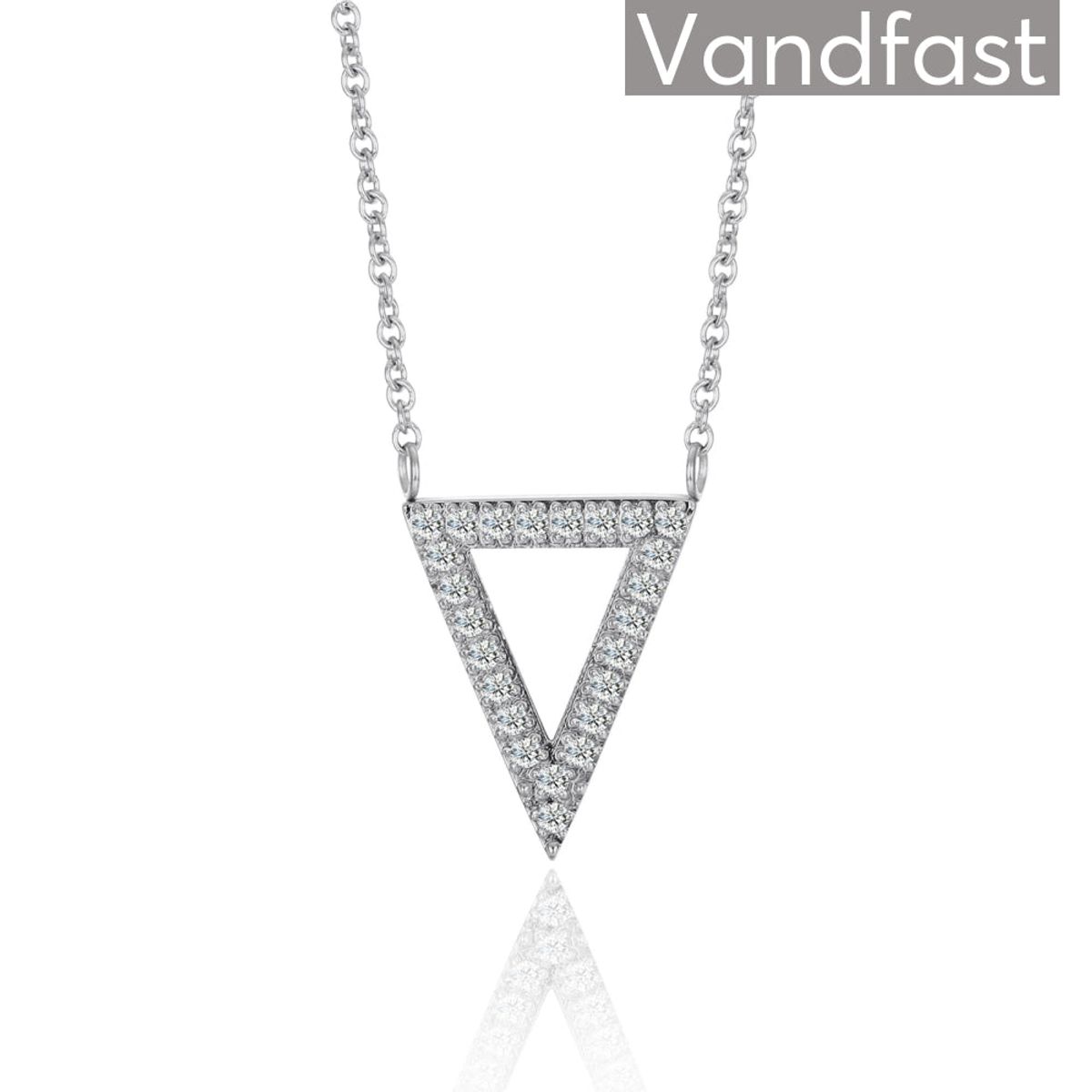 ANNEBRAUNER Triangle White Necklace