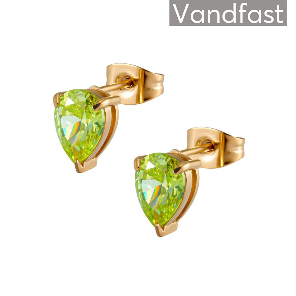 ANNEBRAUNER Waterdrop Apple Green Earrings