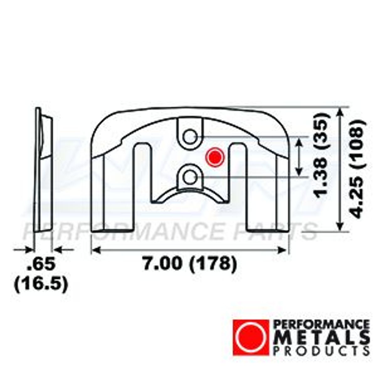 anode - aluminium - bravo kavitationspladen - PMC00046A