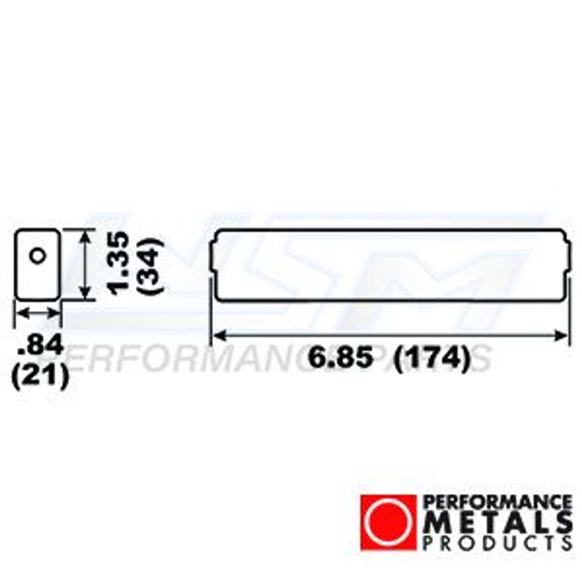 anode - aluminium - j & e agterspejl bar - PMC00143A