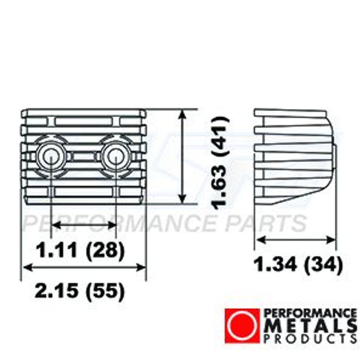 anode - aluminium - Volvo dpx udedrev terning - PMC00158A