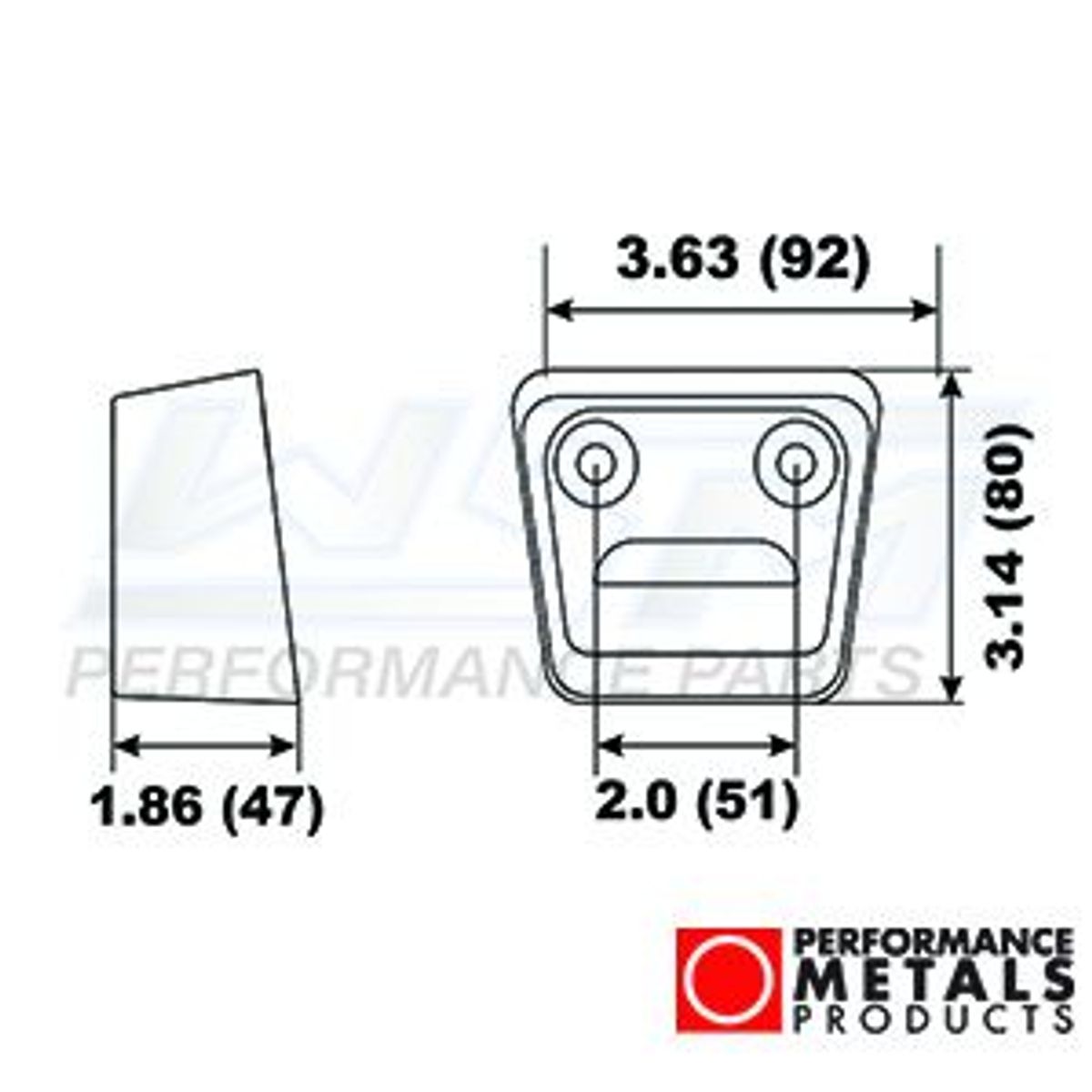 anode - aluminium - Volvo sx kardanophænget plade - PMC00117A