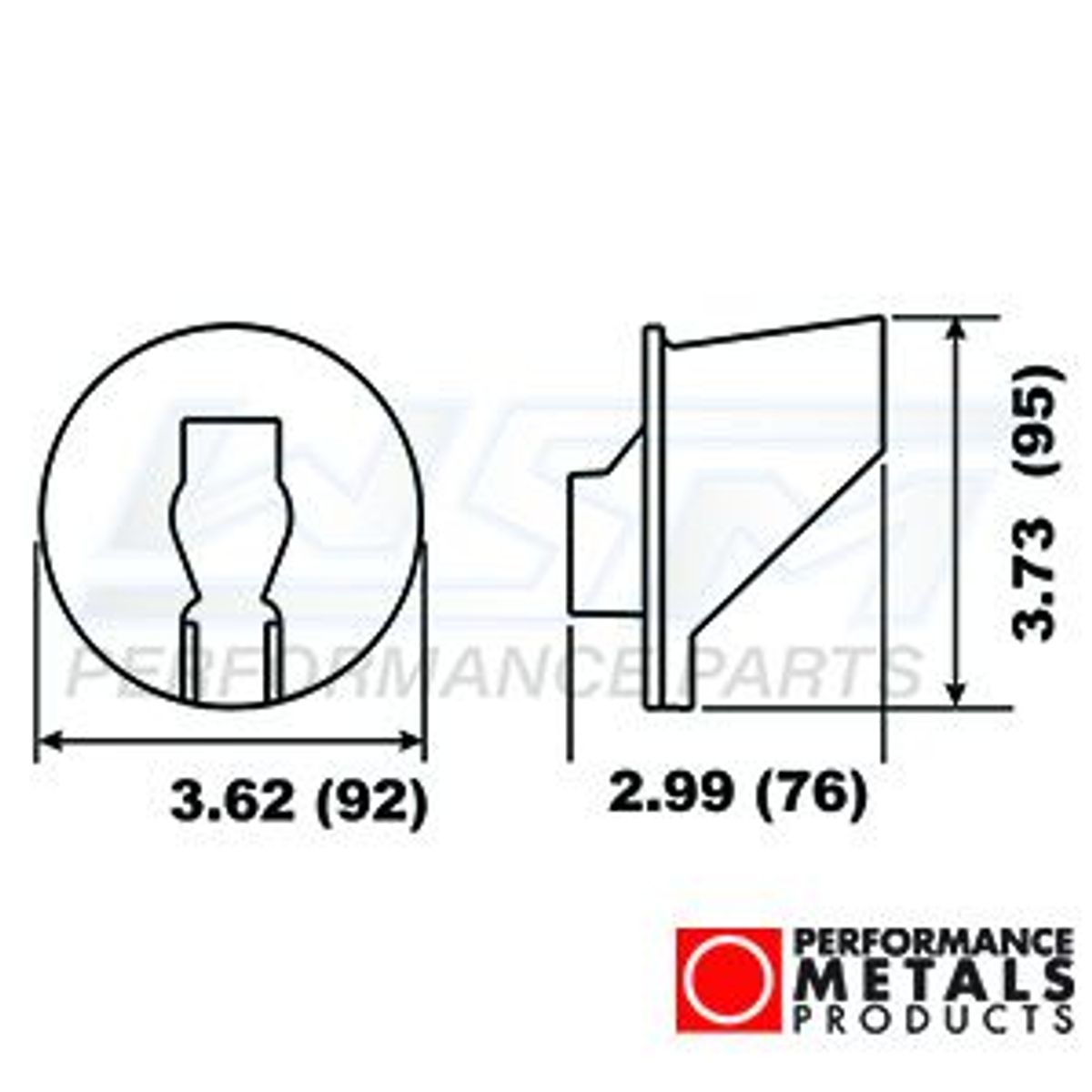 anode - aluminium - Yamaha trim fanen 6e5 - PMC00122A