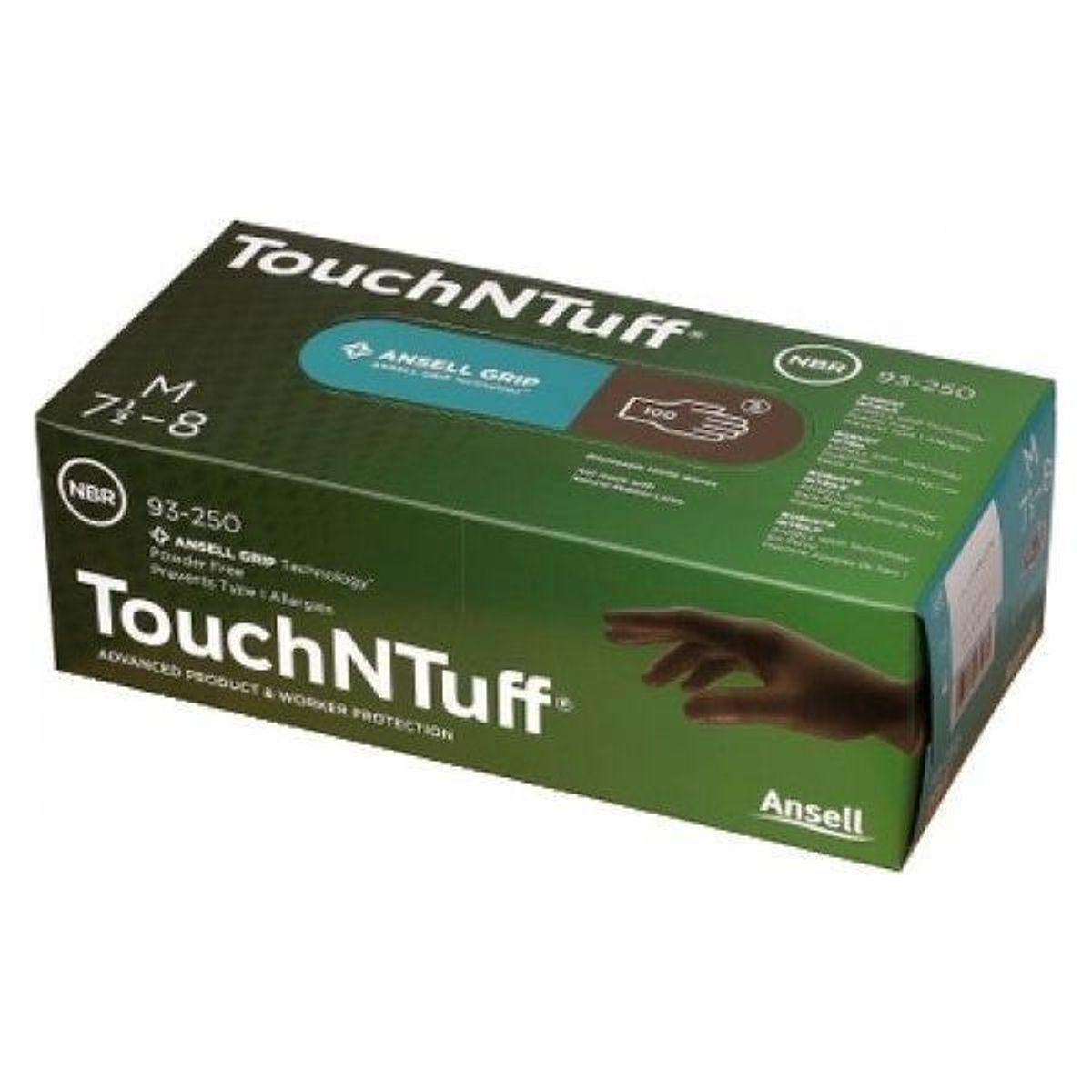 Ansell Touch & Tuff 93-250 grå nitril 100 stk