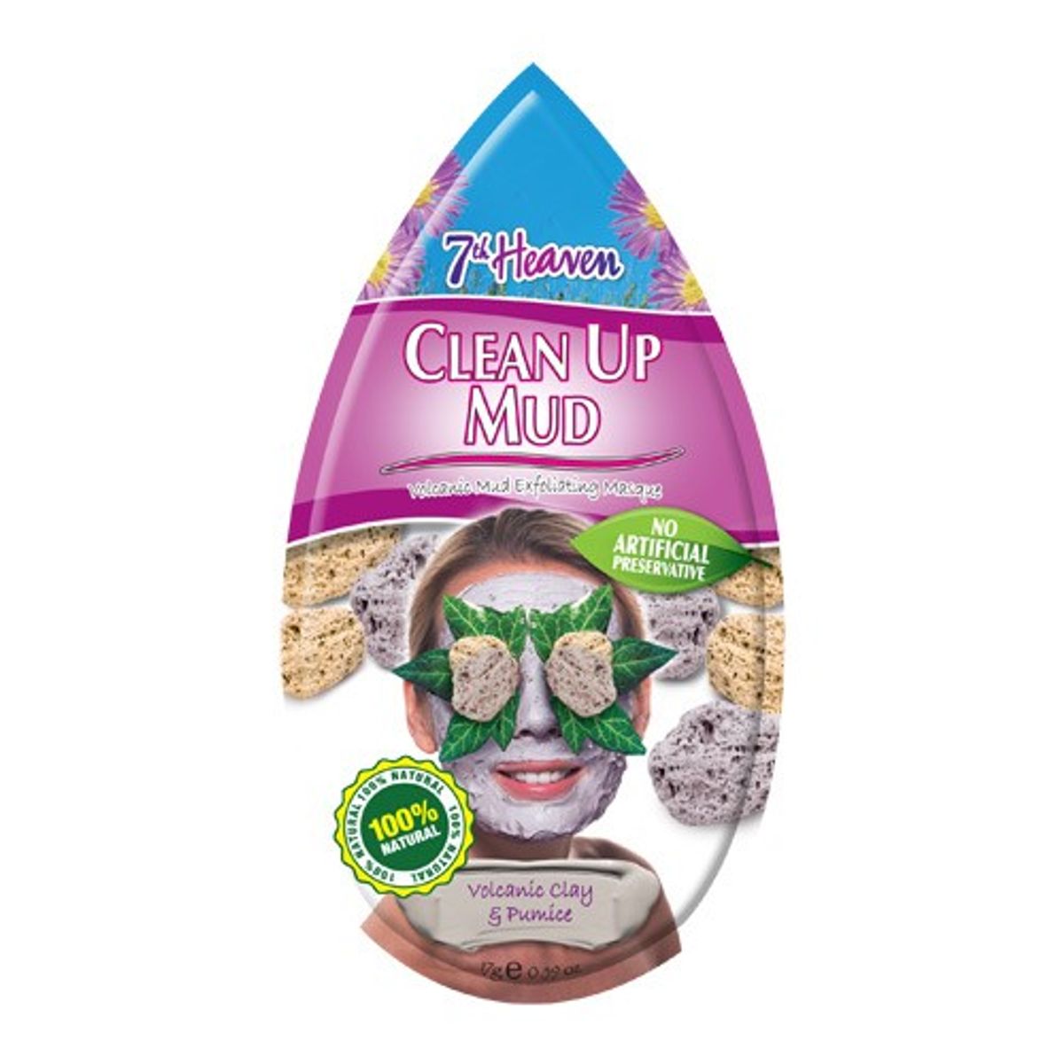 Ansigtsmaske Blemish Mud - 17 gr - 7th Heaven