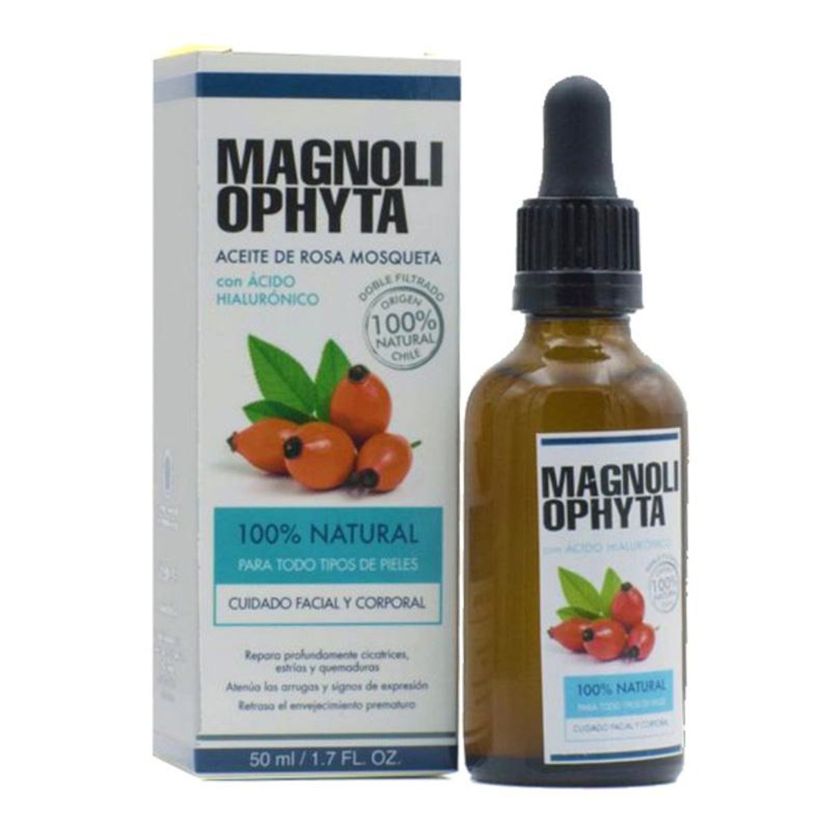 Ansigtsolie Magnoliophytha Aceite De Rosa Mosqueta 30 ml 50 ml