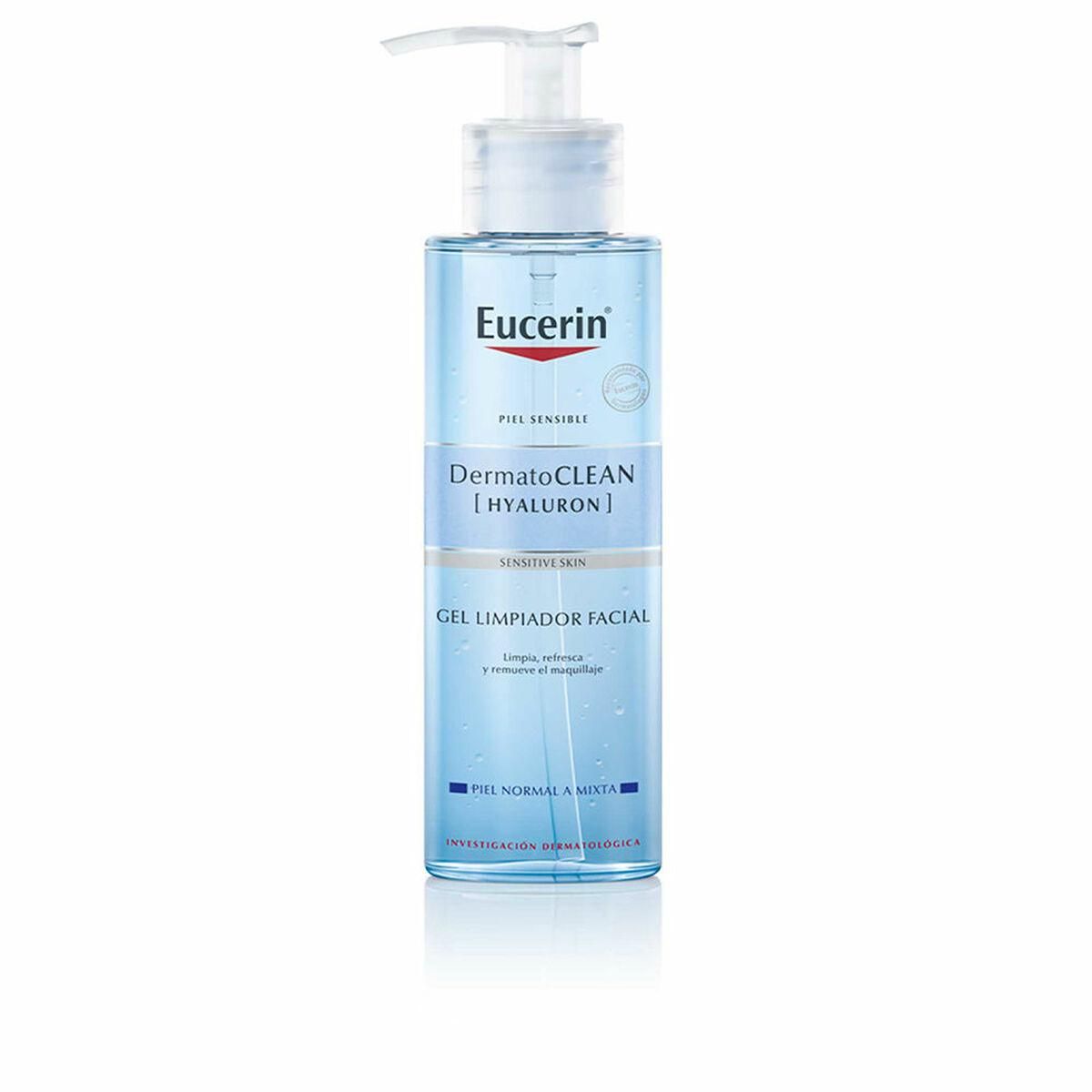 Ansigtsrens i gel-form Eucerin DermatoCLEAN Hyaluron Følsom hud (200 ml)