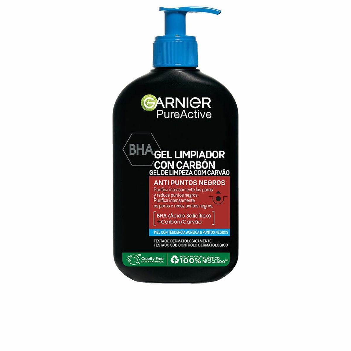 Ansigtsrens i gel-form Garnier Pure Active Trækul 250 ml