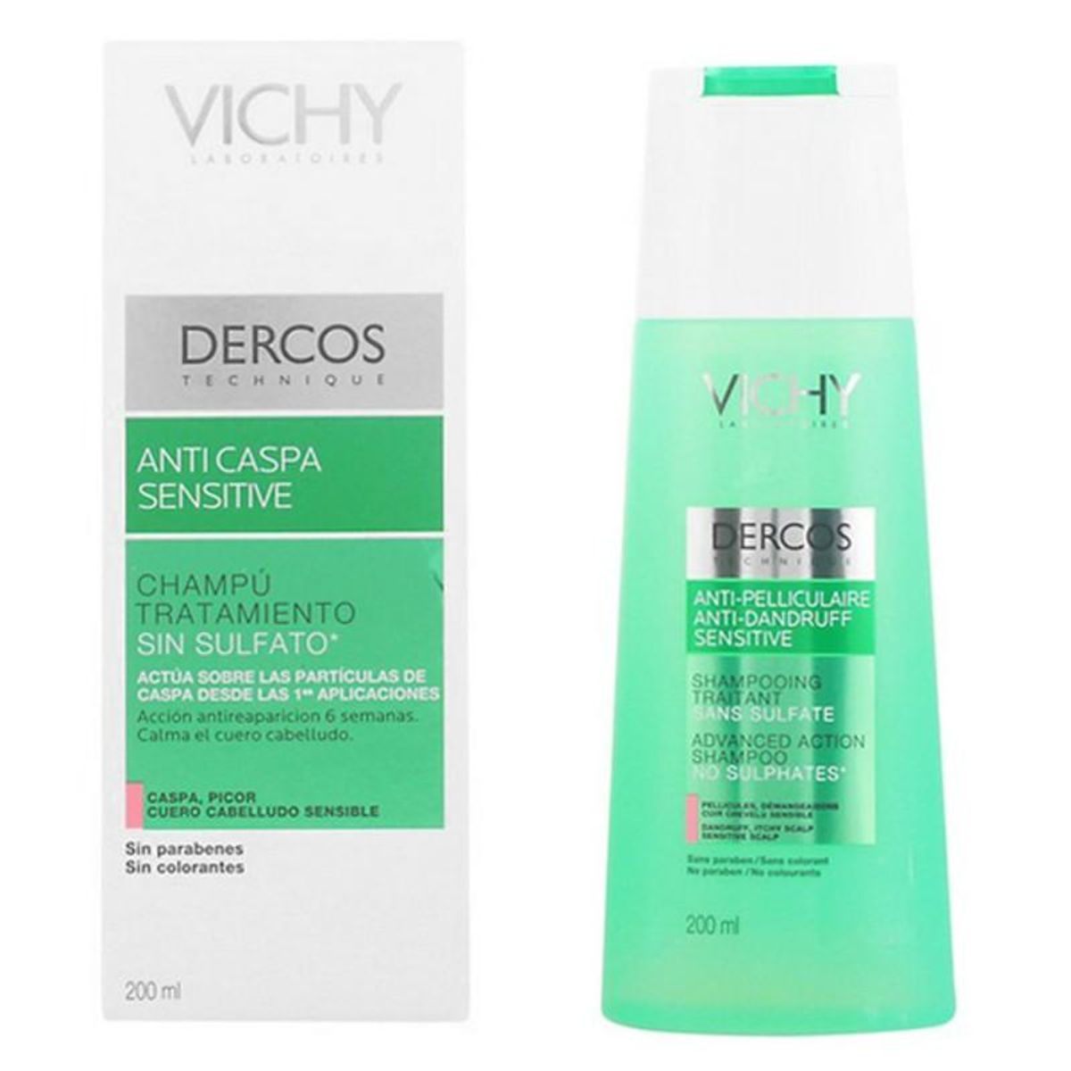 Anti-skæl Shampoo Dercos Vichy (200 m) Hår med skæl