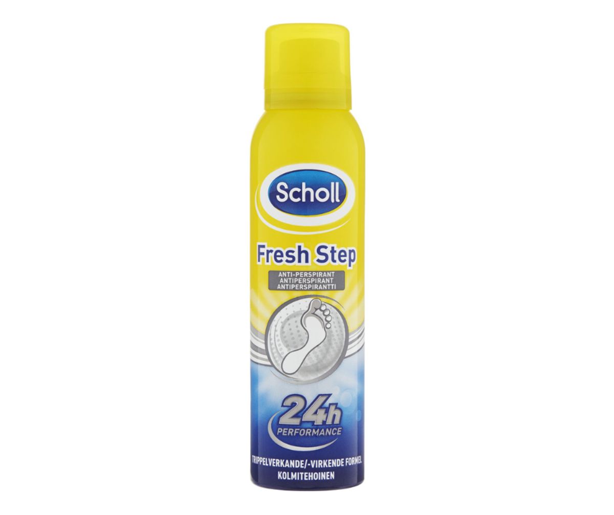 Antiperspirant spray mod fodsved fra Scholl