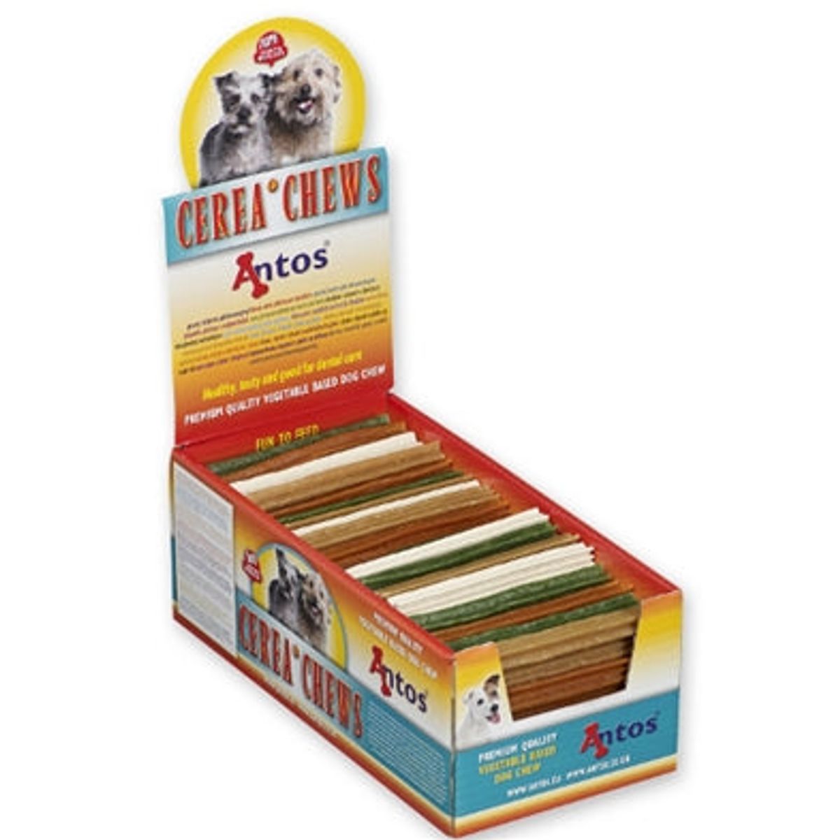 Antos tyggeben dentastix 12 cm hundegodbid