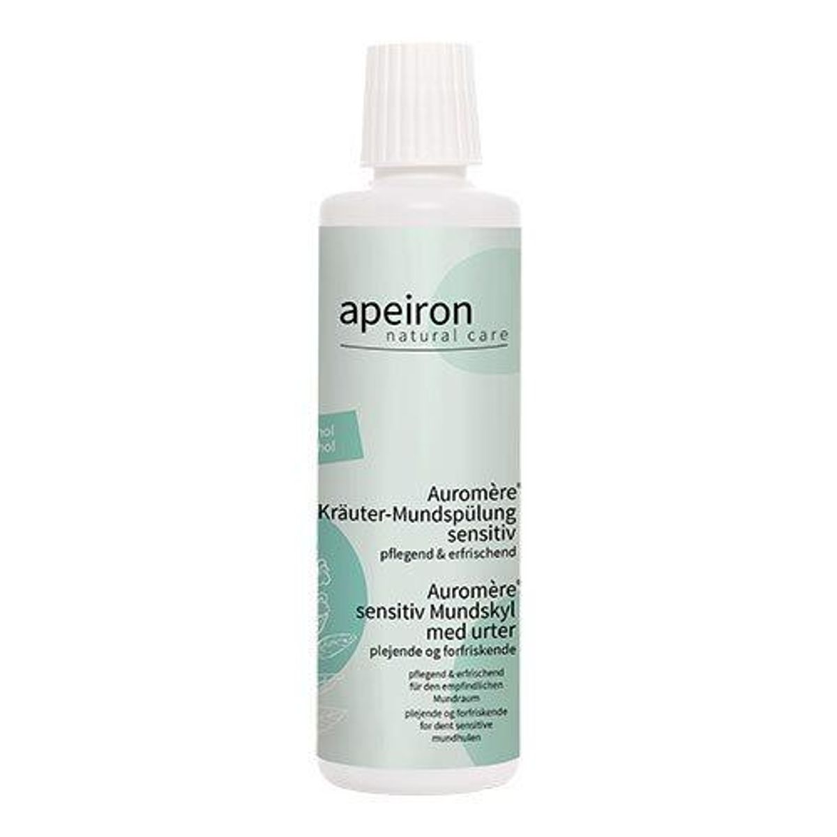 Apeiron Sensitive mundskyl m. urter, 250ml