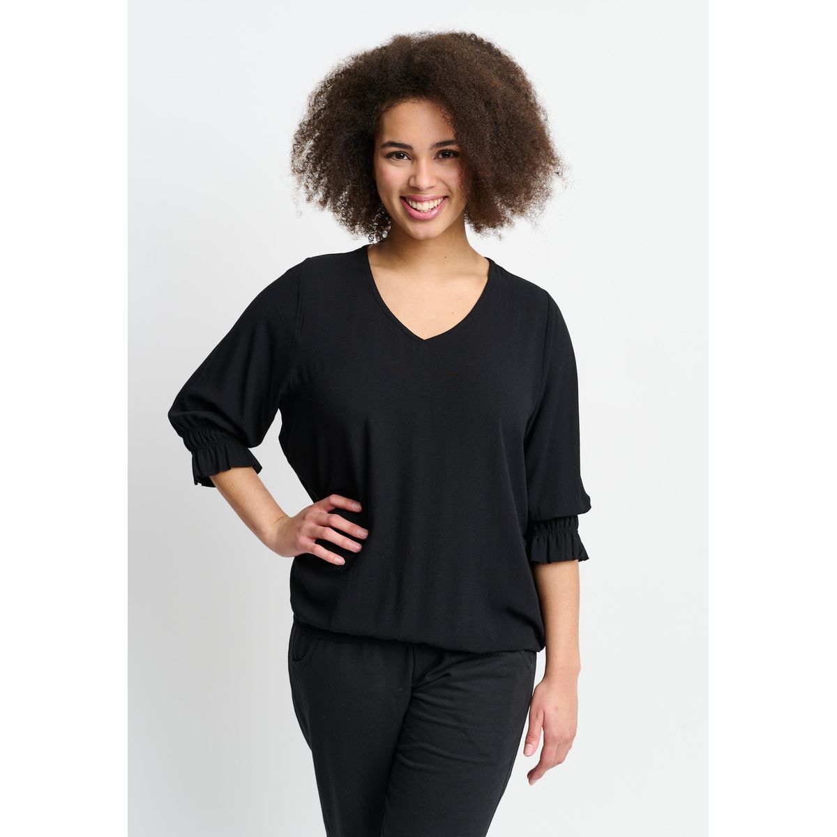 Apirvine - Black - Bluse - 2xl/58-60