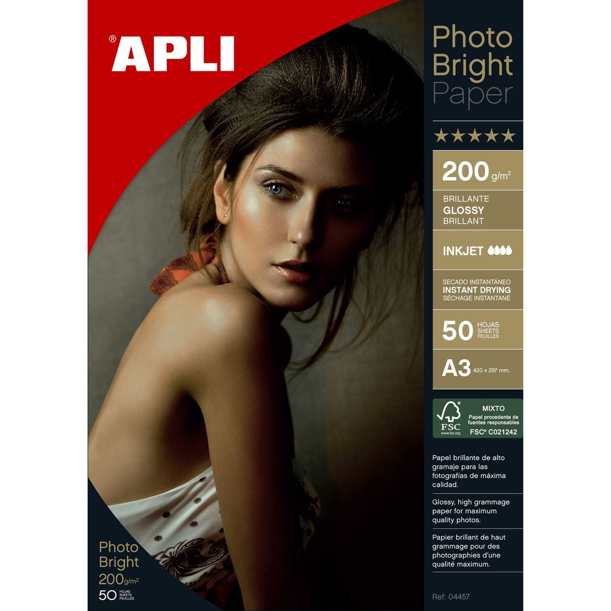 Apli Prof. Photo Bright fotopapir A3 hvid 200 g