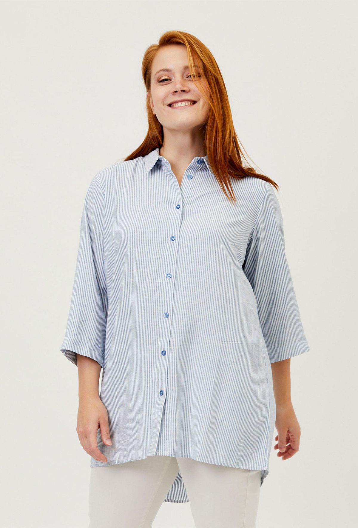 Apmaine - Light Blue - Bluse - S/42-44