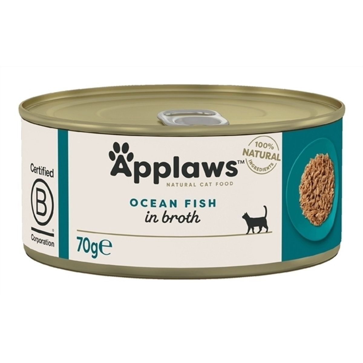 Applaws Cat Dåsemad, Ocean Fish in Broth, 70g