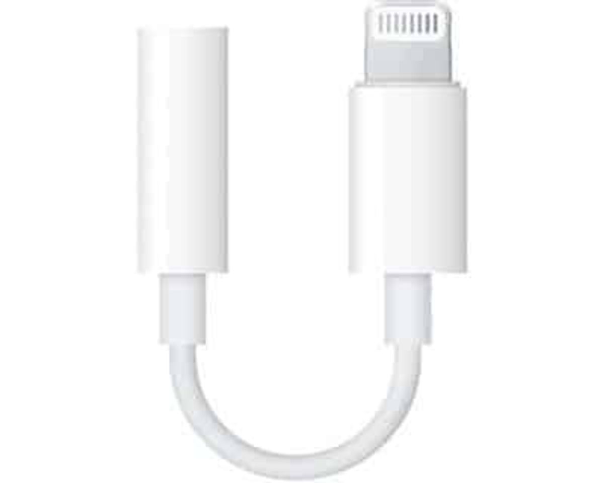 Apple Lightning til 3,5 mm jack-mellemstik til hovedtelefoner