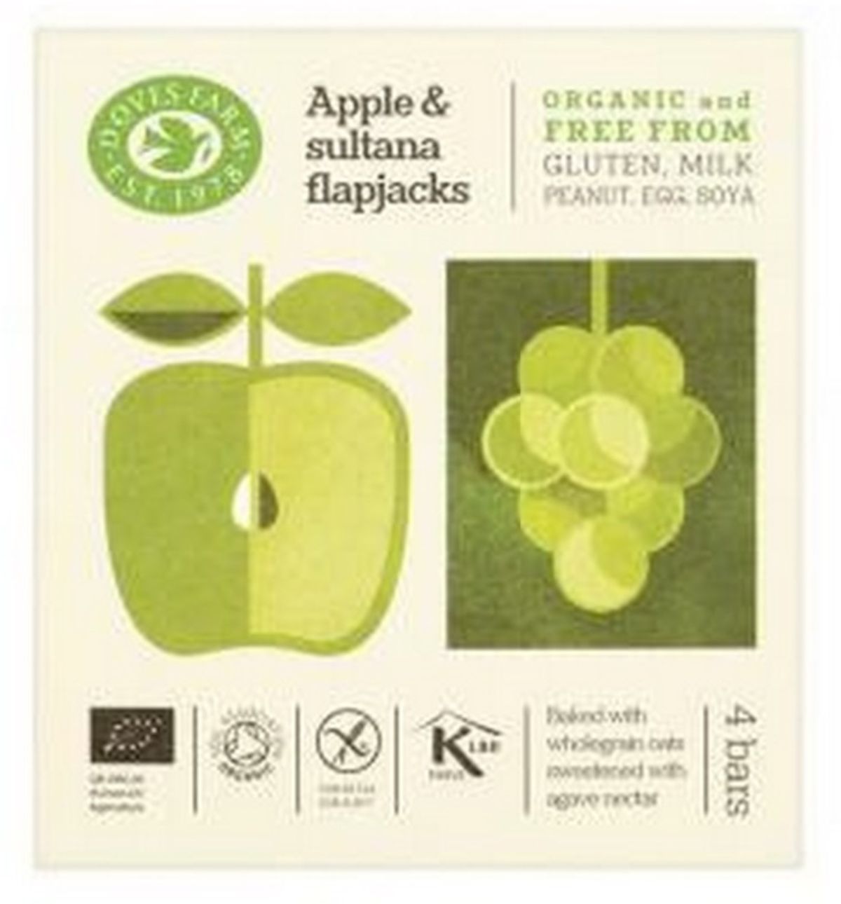 Apple & Sultana Flapjack Ø 4 pak, 140g.