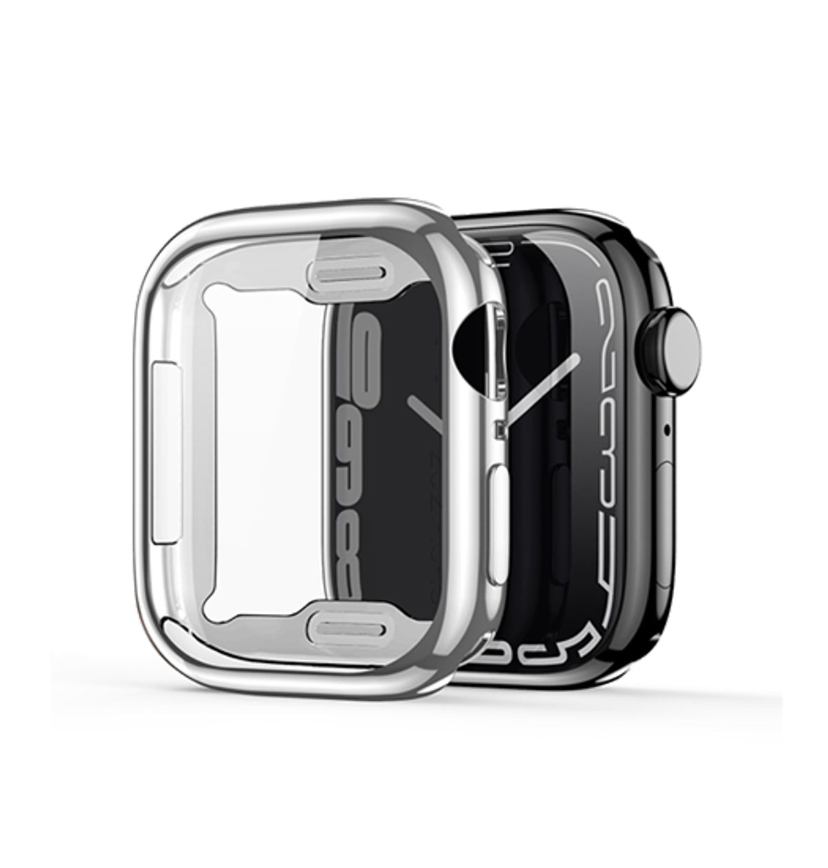 Apple Watch (38/40/42/44mm) - DeLX&trade; 360° M-Plating Cover - Sølv