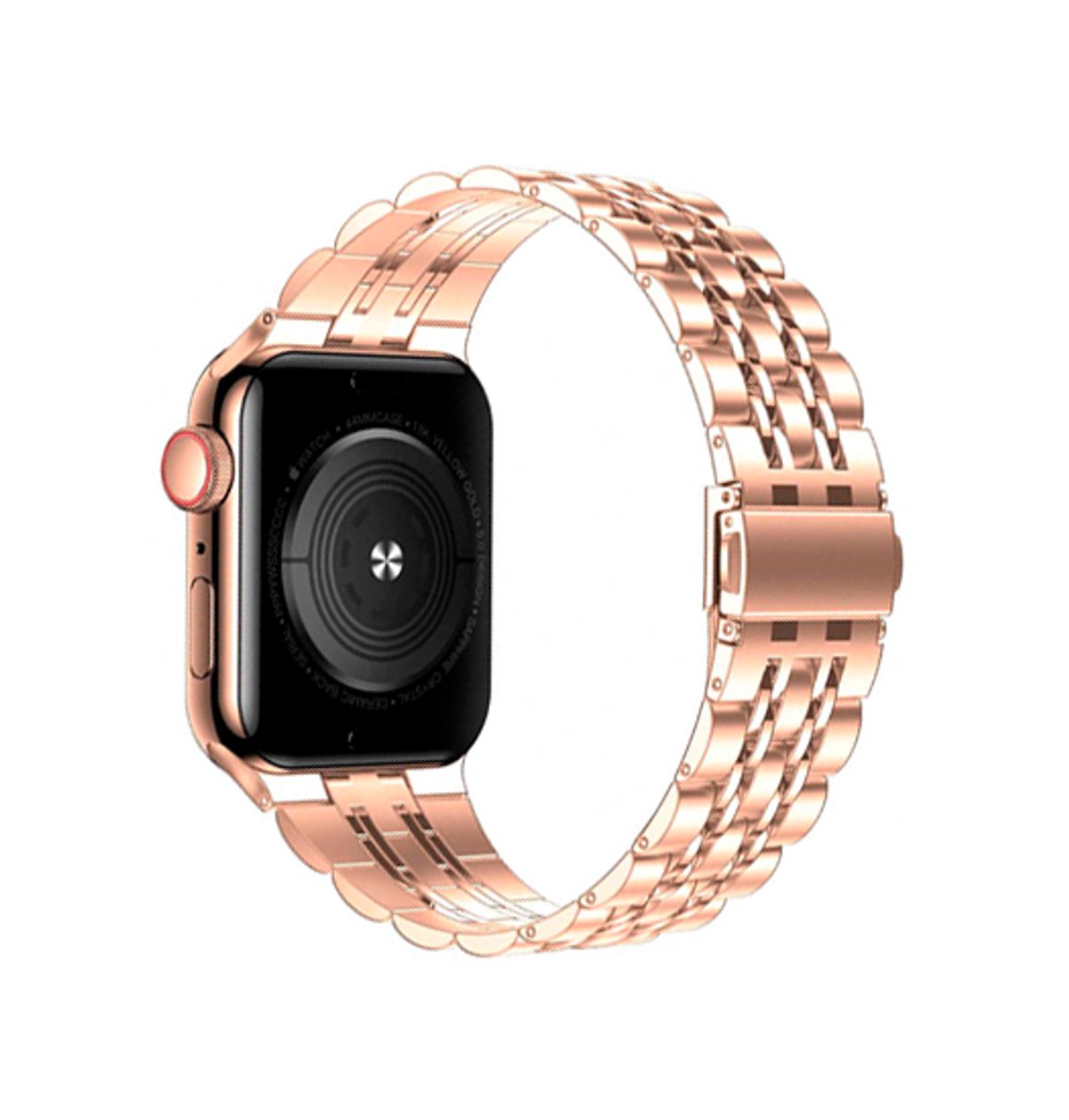 Apple Watch (38/40/SE/41/42mm) - Butterfly Stål Urlænke - Rose