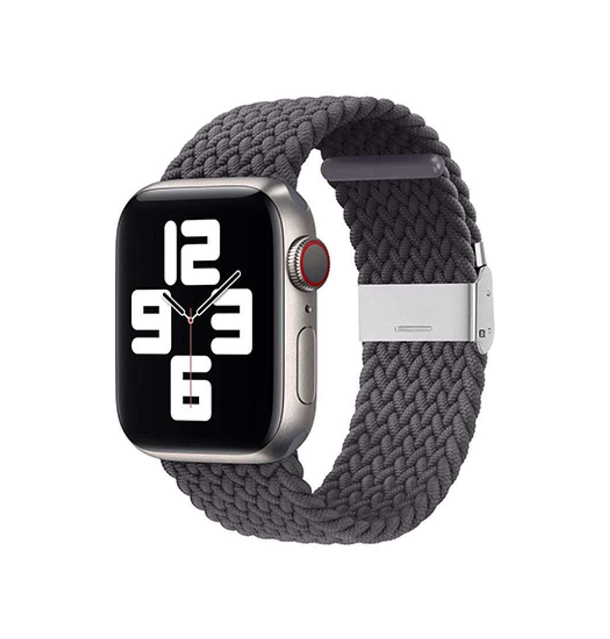 Apple Watch (38/40/SE/41/42mm) - Deluxe&trade; Flettet Nylon Rem - Grå