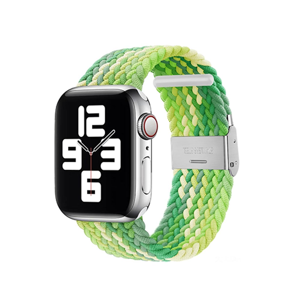 Apple Watch (38/40/SE/41/42mm) - Deluxe&trade; Woven Flettet Loop Rem - Grøn