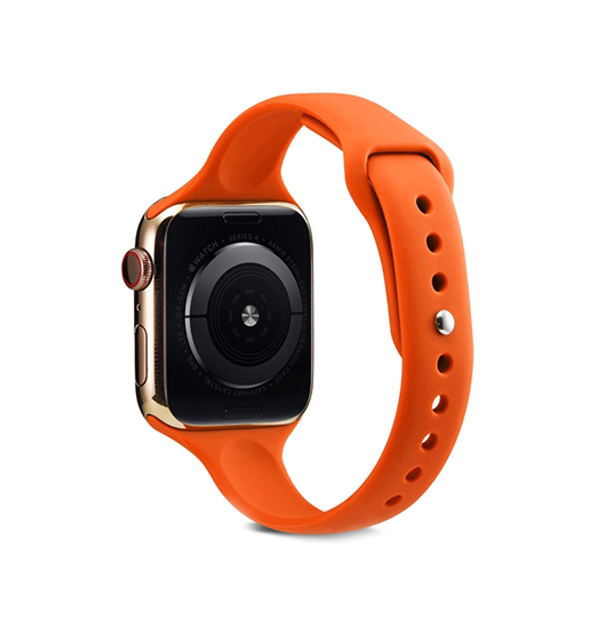 Apple Watch (38/40/SE/41/42mm) - ICON&trade; Tynd Classic Silikone Rem - Orange