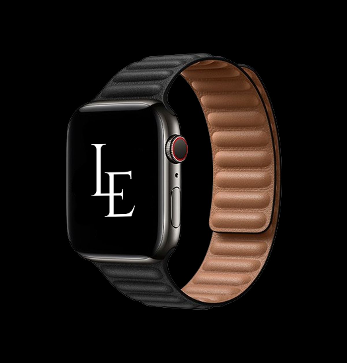 Apple Watch (38/40/SE/41/42mm) - L'Empiri&trade; Magnetisk Læder Rem - Sort