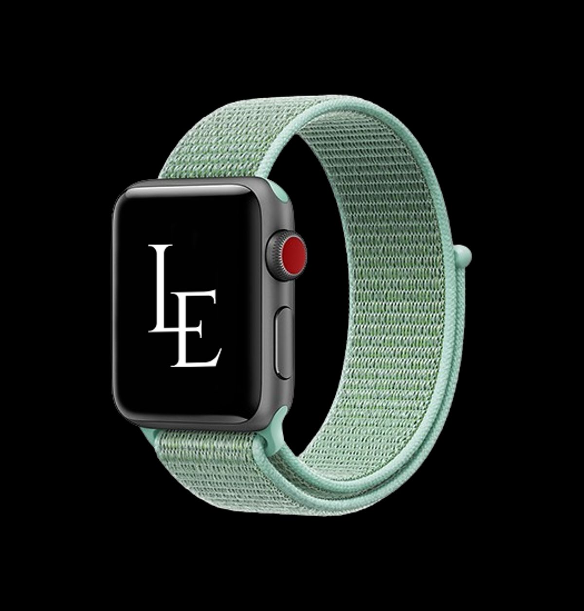 Apple Watch (38/40/SE/41/42mm) - L'Empiri&trade; Nylon Velcro Rem - Grøn