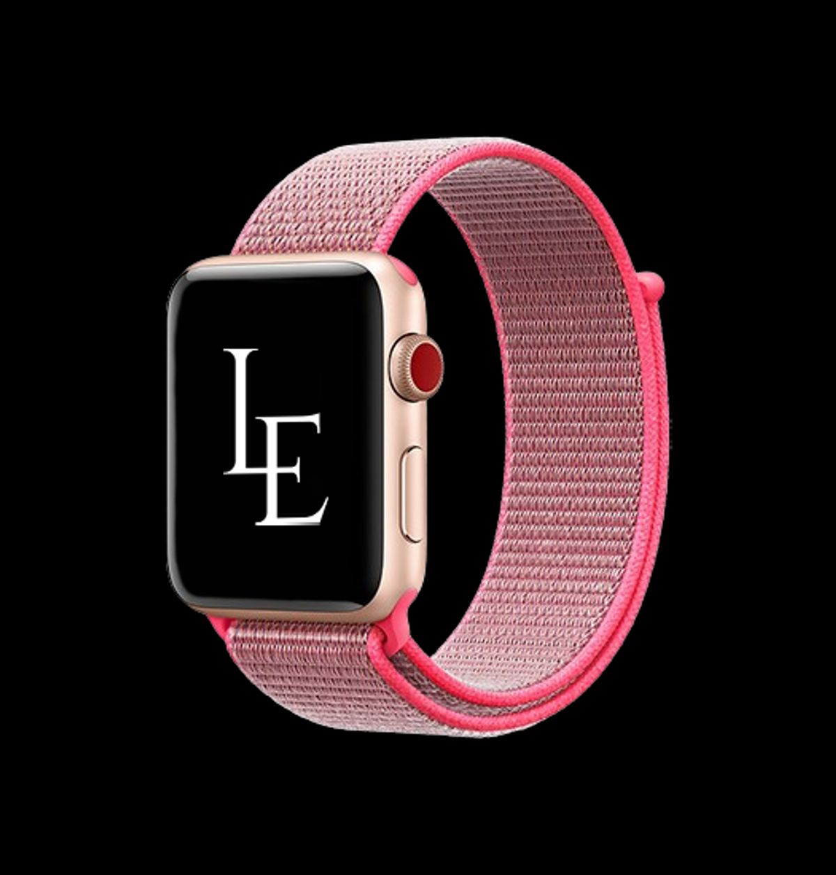 Apple Watch (38/40/SE/41/42mm) - L'Empiri&trade; Nylon Velcro Rem - Rød