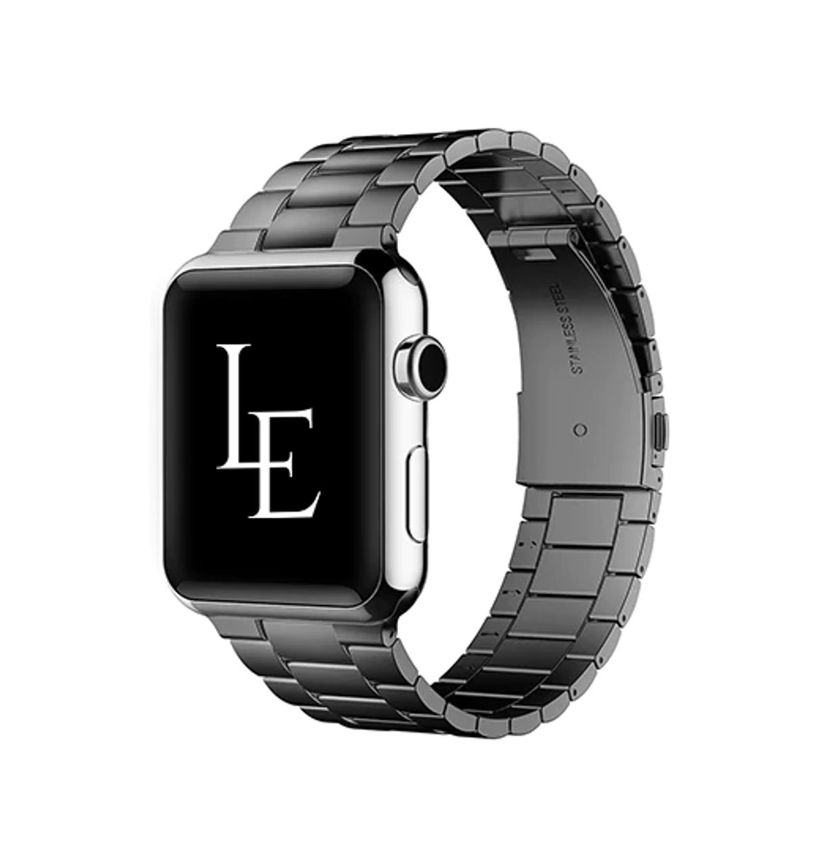 Apple Watch (38/40/SE/41/42mm) - L'Empiri&trade; Premium 316L Stål Rem - Sort