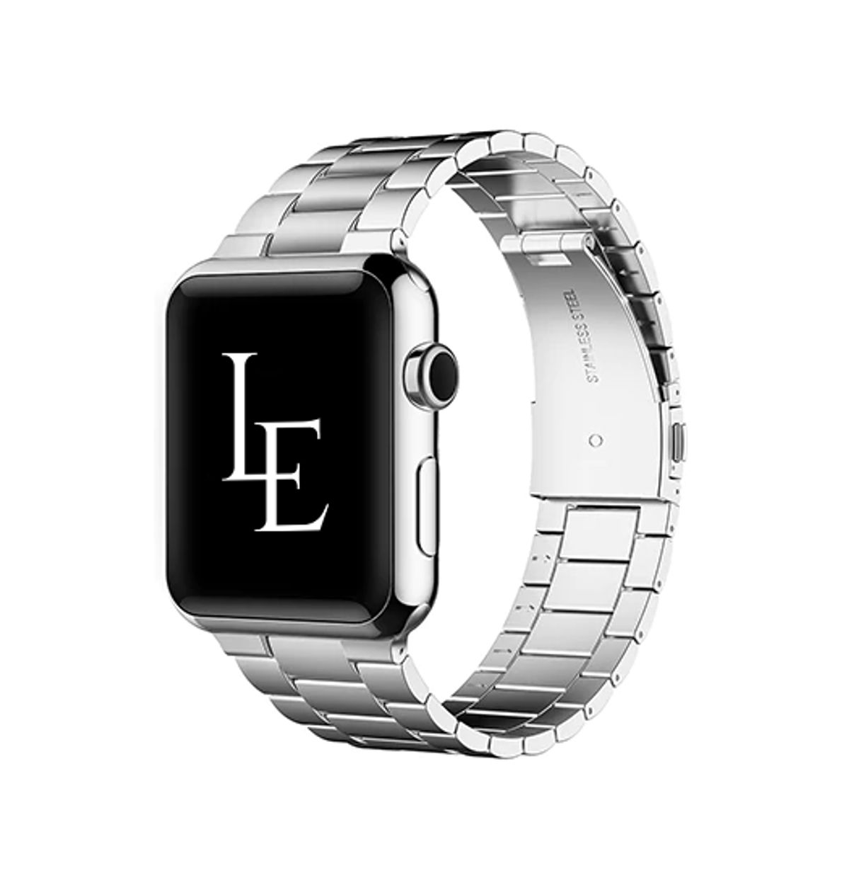 Apple Watch (38/40/SE/41/42mm) - L'Empiri&trade; Premium 316L Stål Rem - Sølv