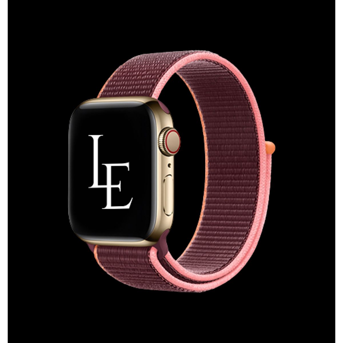 Apple Watch (38/40/SE/41/42mm) - L'Empiri&trade; Sport+ Nylon Velcro Rem - Blomme