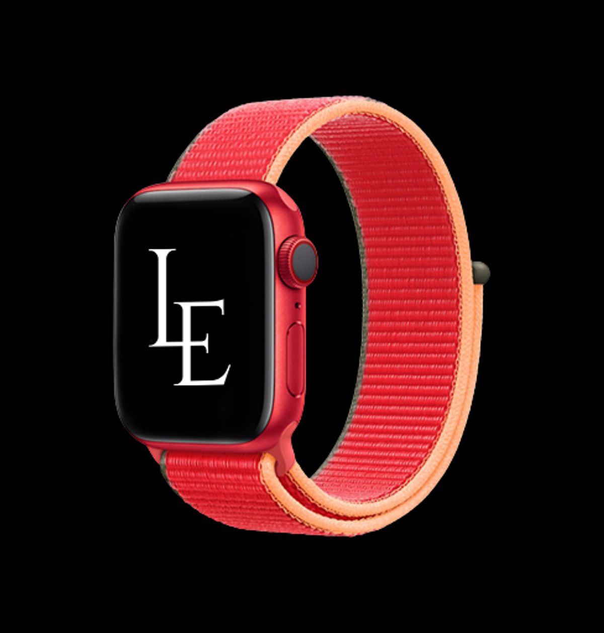 Apple Watch (38/40/SE/41/42mm) - L'Empiri&trade; Sport+ Nylon Velcro Rem - Rød