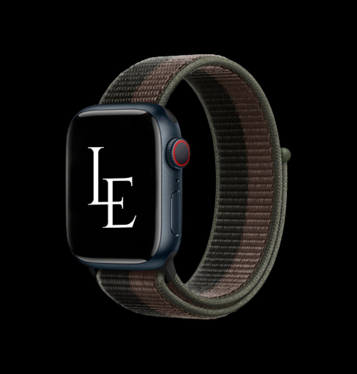 Apple Watch (38/40/SE/41/42mm) - L'Empiri&trade; Sport+ Nylon Velcro Rem - Sort/Brun