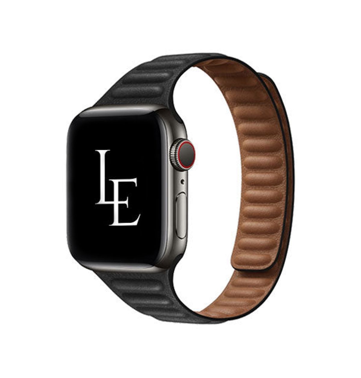 Apple Watch (38/40/SE/41/42mm) - L'Empiri&trade; Thin Magnetisk Læder Rem - Sort