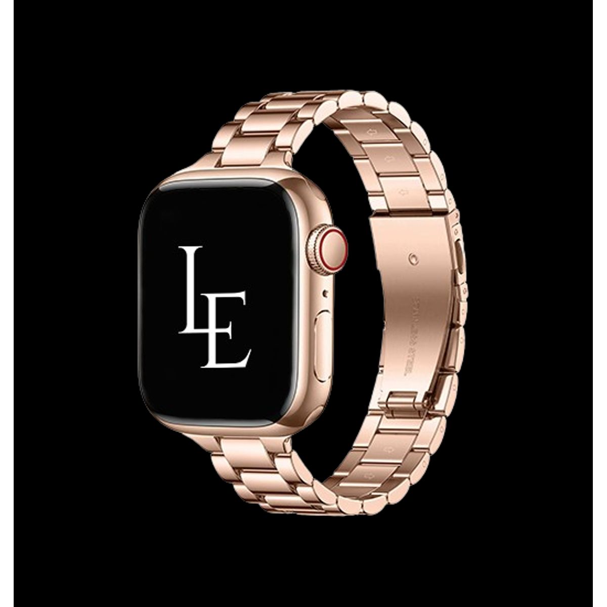 Apple Watch (38/40/SE/41/42mm) - L'Empiri&trade; Thin Stål Urlænke - Rosegold