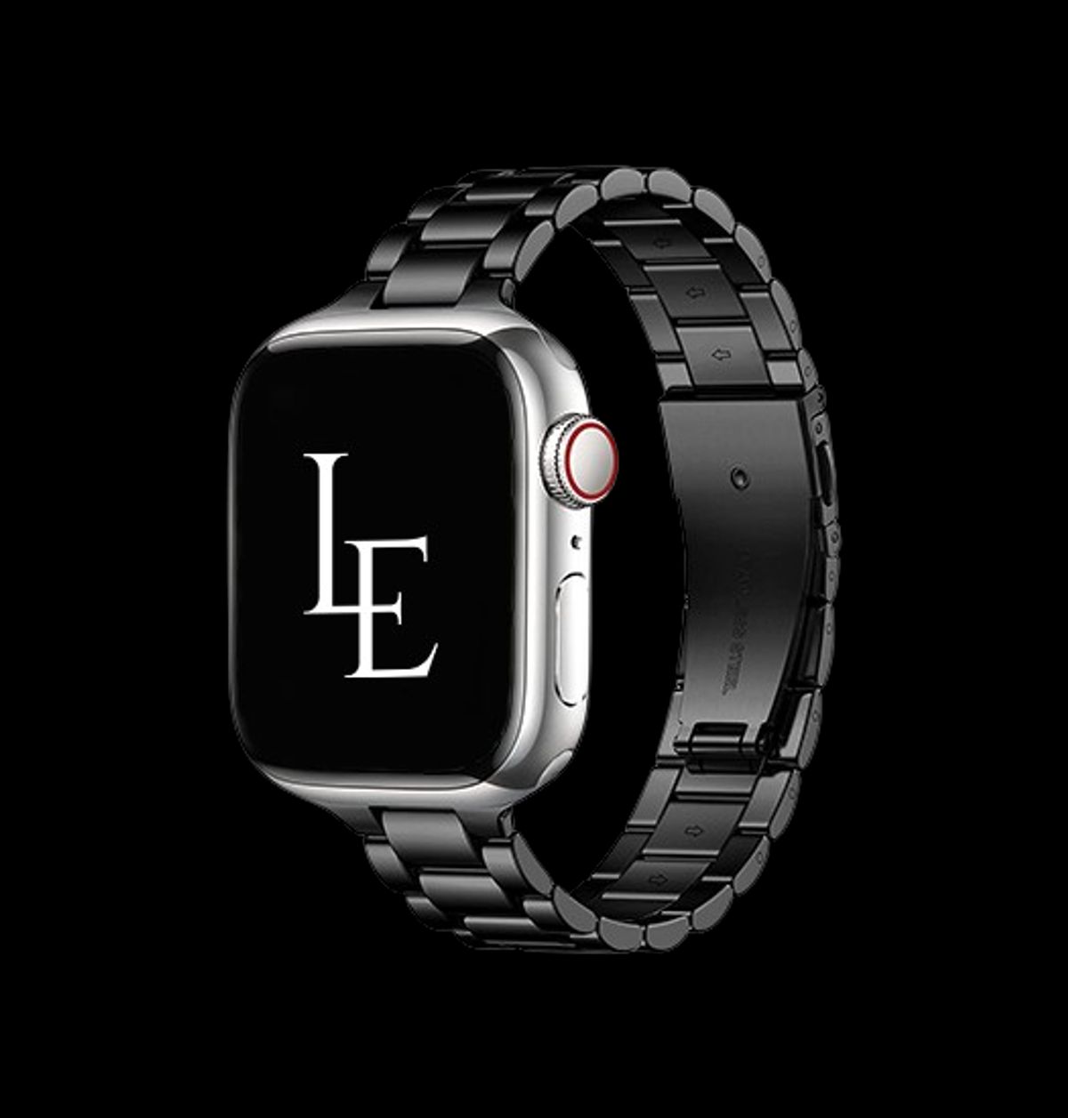 Apple Watch (38/40/SE/41/42mm) - L'Empiri&trade; Thin Stål Urlænke - Sort