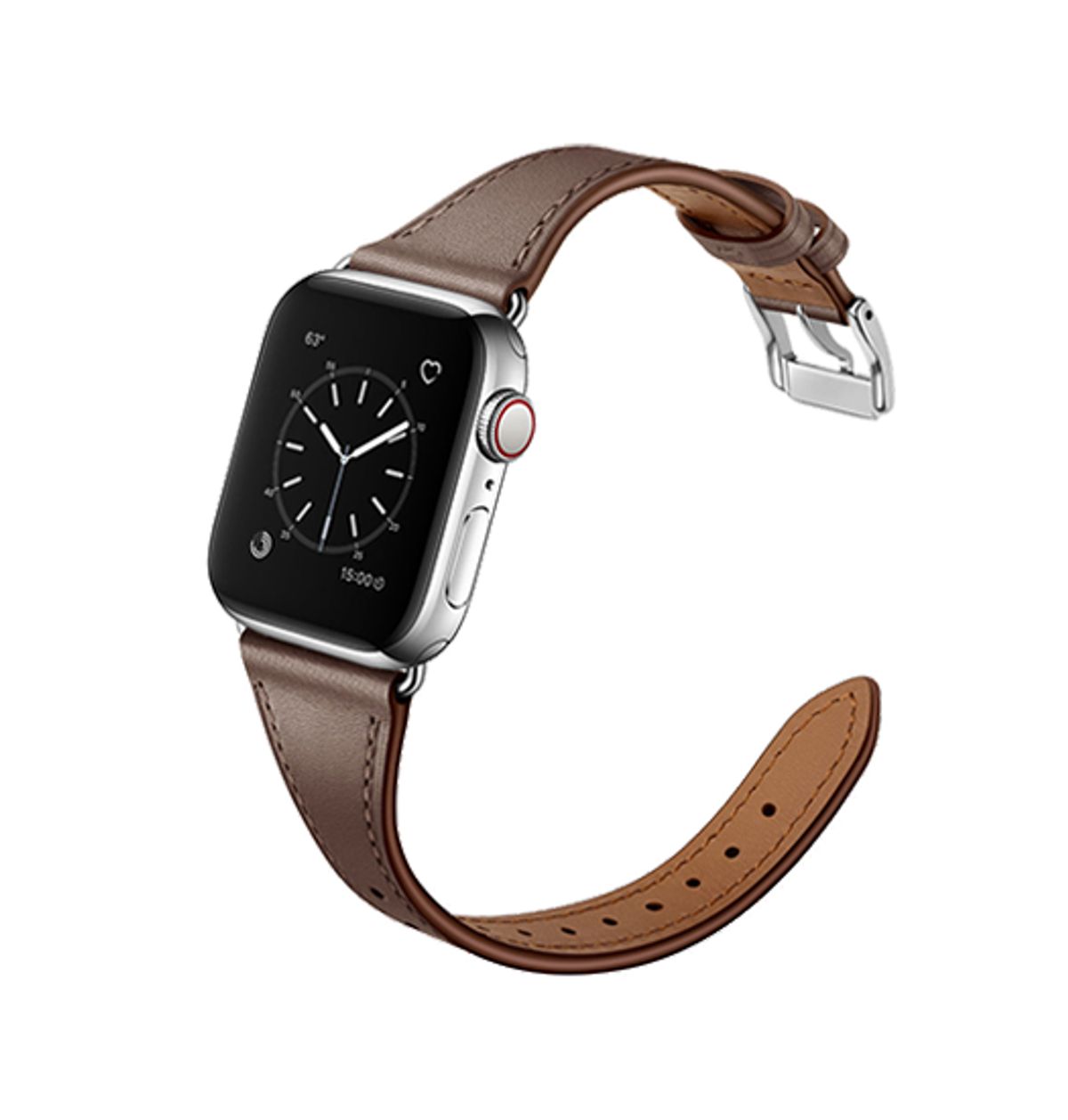 Apple Watch (38/40/SE/41/42mm) - L'Empiri&trade; Thin Ægte Læder Rem - Taupe