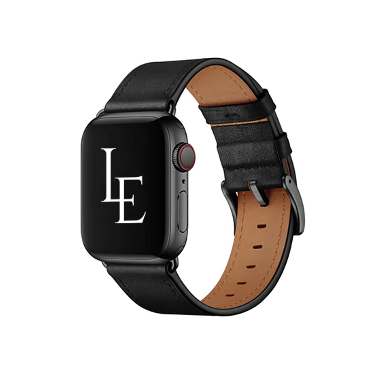 Apple Watch (38/40/SE/41/42mm) - L'Empiri&trade; Verona Ægte Læder Rem - Mat Sort