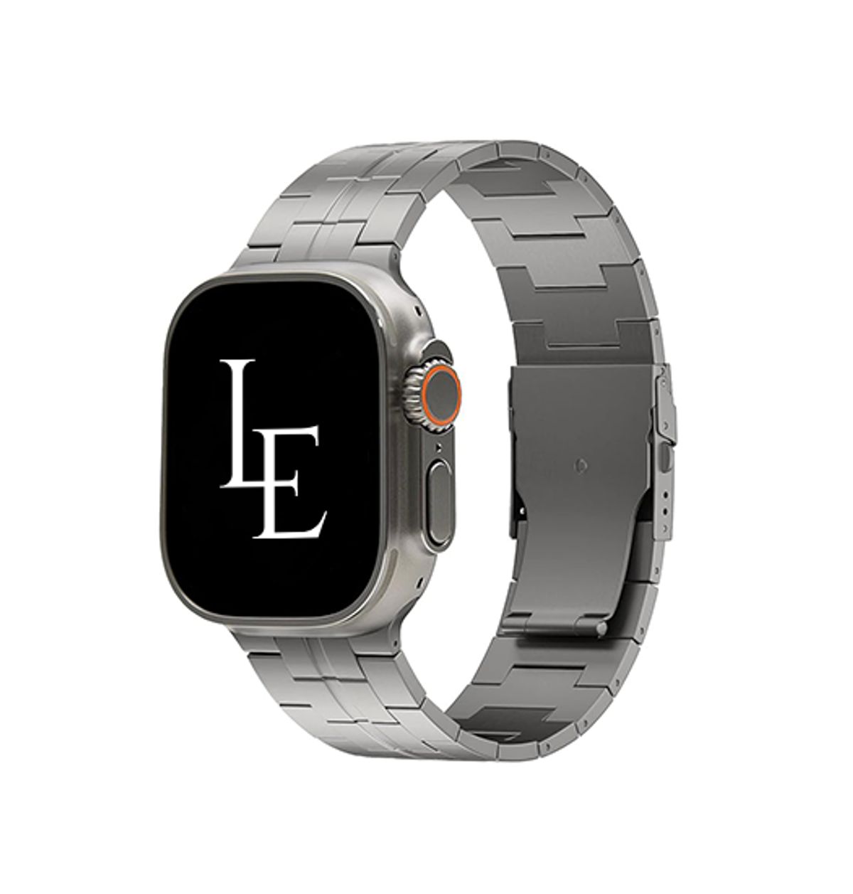 Apple Watch (38/40/SE/41/42mm) - L'Empiri&trade; X35 Ægte Titanium Rem - Grå