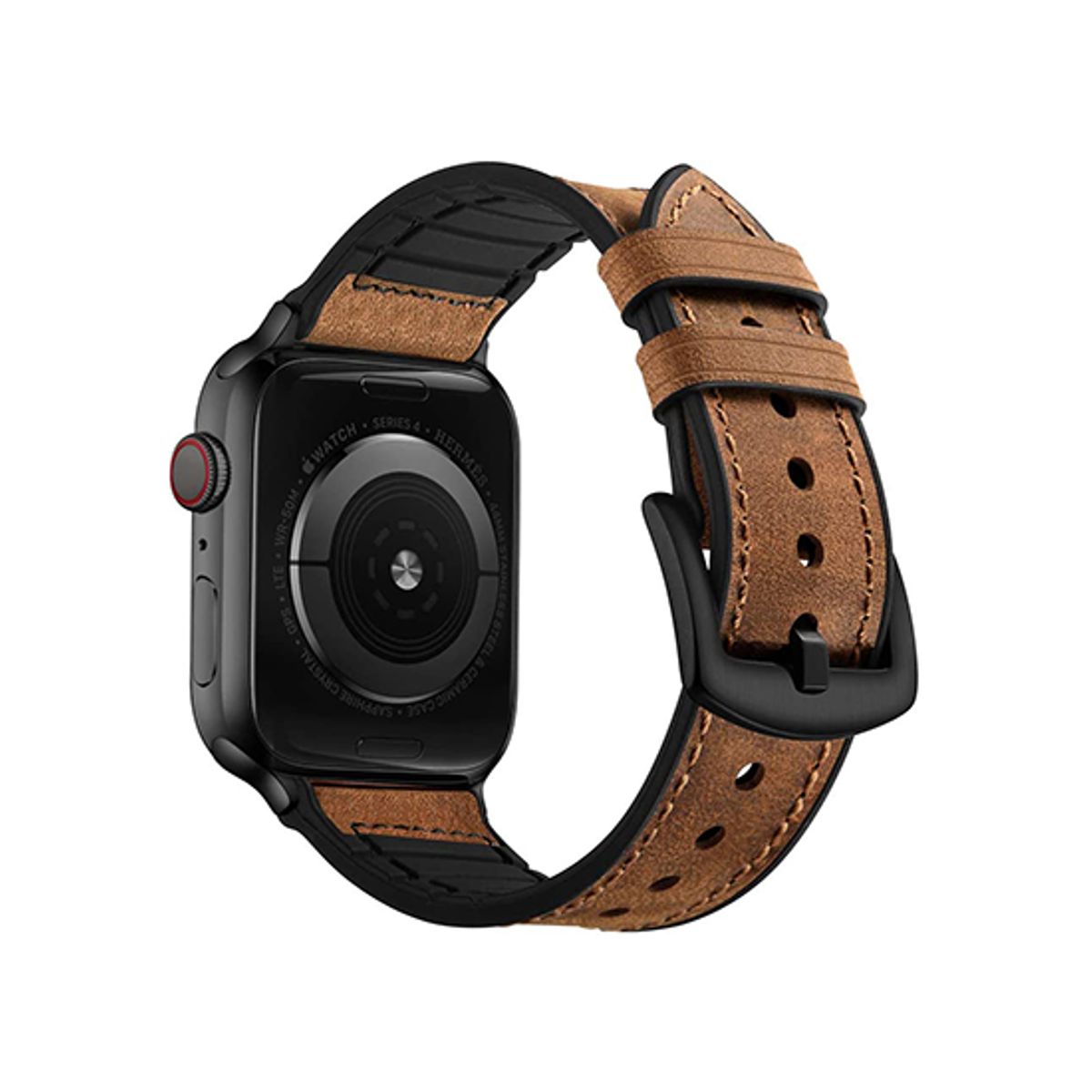 Apple Watch (38/40/SE/41/42mm) - Milano Vegan Læder Rem - Brun